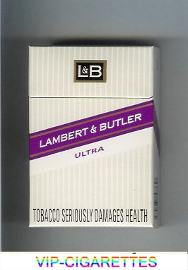 L&B Lambert and Butler Ultra cigarettes hard box