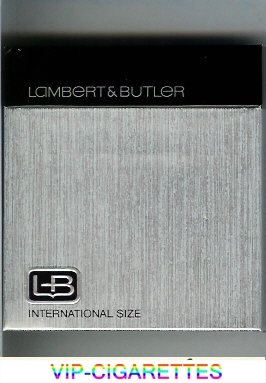 L&B Lambert and Butler 100s cigarettes wide flat hard box