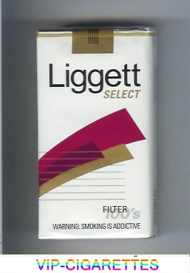 Liggett Select Filter 100s cigarettes soft box