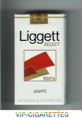 Liggett Select 100s Lights cigarettes soft box