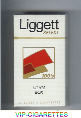 Liggett Select 100s Lights Box cigarettes hard box