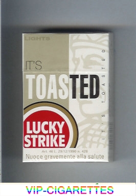 Lucky Strike Lights It's Toasted cigarettes hard box