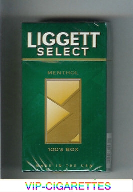 Liggett Select Menthol 100s Box cigarettes hard box