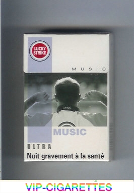 Lucky Strike Ultra Music cigarettes hard box