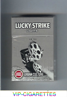 Lucky Strike Lights 9 Urban Culture cigarettes hard box