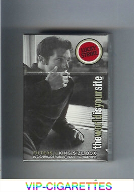 Lucky Strike TheWorldIsYourSite cigarettes hard box