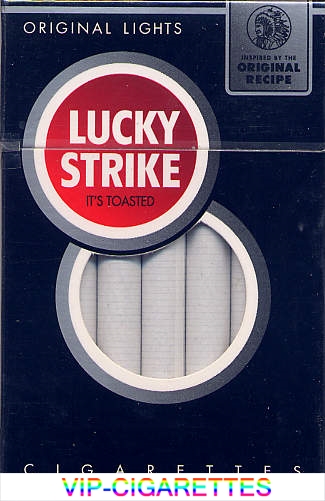Lucky Strike Original Lights cigarettes hard box