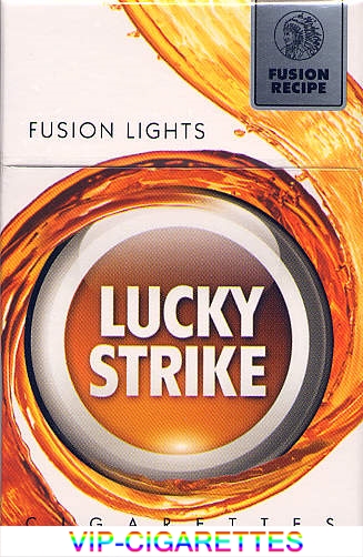 Lucky Strike Fusion Lights cigarettes hard box