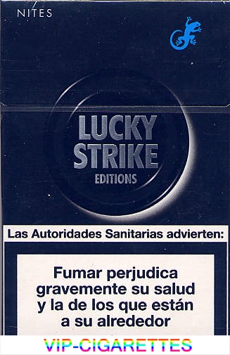 Lucky Strike Editions Nites cigarettes hard box