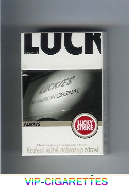Lucky Strike Always Lights cigarettes hard box