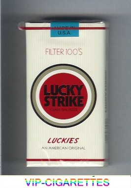 Lucky Strike Luckies An American Original Filters 100s cigarettes soft box