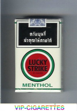 Lucky Strike Menthol white and red cigarettes soft box