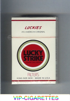 Lucky Strike Luckies An American Original Filters cigarettes hard box