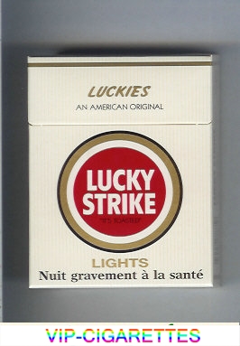 Lucky Strike Luckies An American Original Lights 25s cigarettes hard box