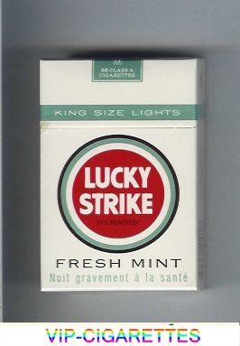 Lucky Strike Fresh Mint King Size Ligts cigarettes hard box