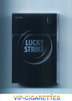 Lucky Strike Nites cigarettes hard box