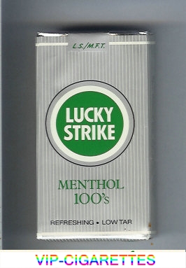 Lucky Strike Menthol 100s L.S.M.F.T. cigarettes soft box