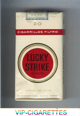 Lucky Strike 20 Cigarrilos Filtro Largo De Lujo 100s cigarettes soft box