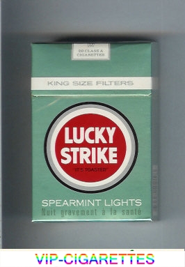 Lucky Strike Spearmint Lights cigarettes hard box