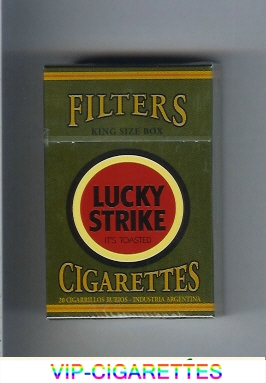 Lucky Strike Filter King Size Box green and red cigarettes hard box