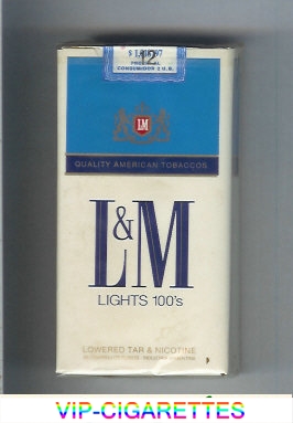 L&M Quality American Tobaccos Lights 100s cigarettes soft box