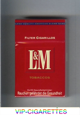 L&M Tobaccos Filter Cigarillos cigarettes hard box