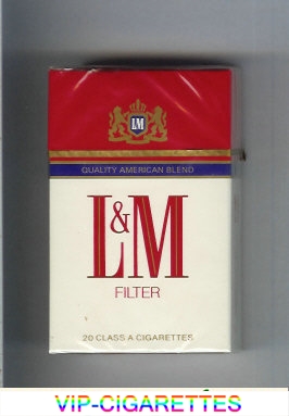 L&M Quality American Blend Filter cigarettes hard box