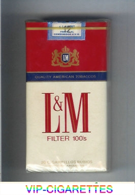 L&M Quality American Tobaccos Filter 100s cigarettes soft box