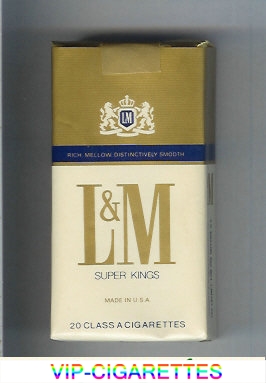 L&M Rich Mellow Distinctively Smooth Super Kings 100s cigarettes soft box