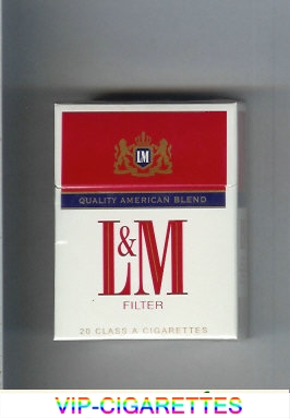 L&M Quality American Blend Filter Short cigarettes hard box