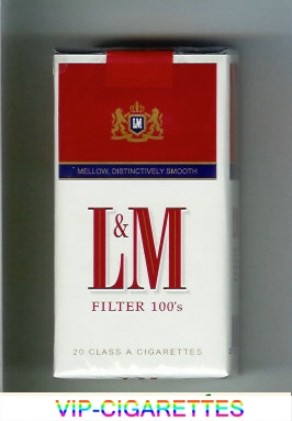 L&M Quality American Blend Filter 100s cigarettes soft box