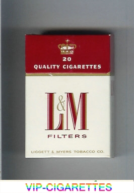 L&M Filters Quality Cigarettes 20 cigarettes hard box