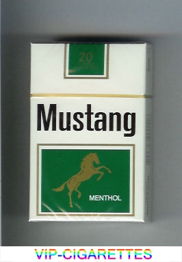 Mustang Menthol cigarettes hard box