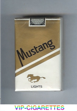 Mustang Lights cigarettes soft box