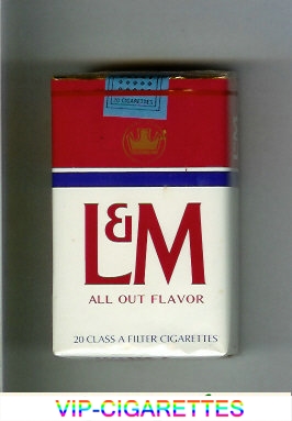 L&M All Out Flavor cigarettes soft box