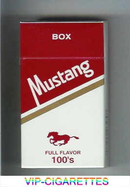 Mustang Full Flavor 100s cigarettes hard box