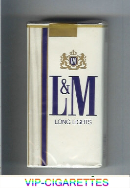 L&M Long Lights 100s cigarettes soft box