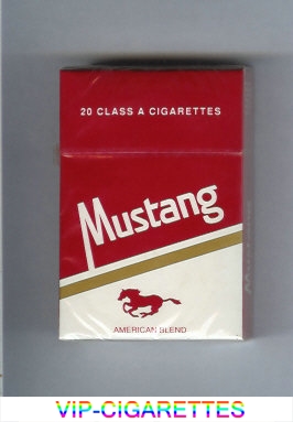 Mustang American Blend cigarettes hard box