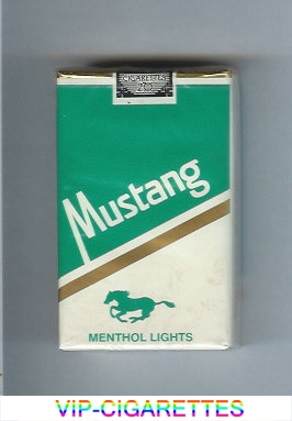 Mustang Menthol Lights cigarettes soft box