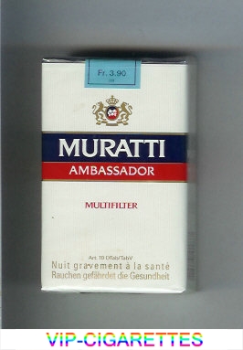 Muratti Ambassador Multifilter cigarettes soft box