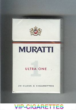 Muratti 1 Ultra One cigarettes hard box