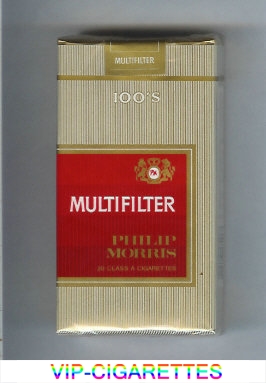 Multifilter Philip Morris 100s cigarettes soft box