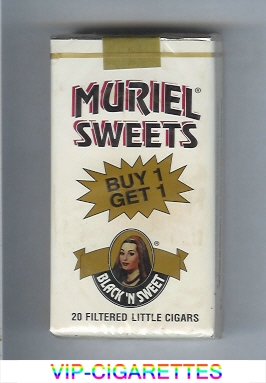 Muriel Sweets Little Cigars Black'n Sweet 100s cigarettes soft box