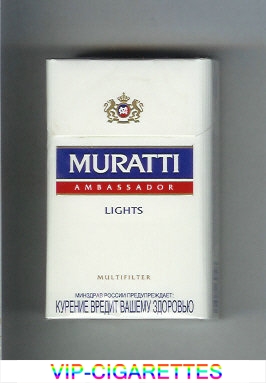 Muratti Ambassador Lights Multifilter cigarettes hard box