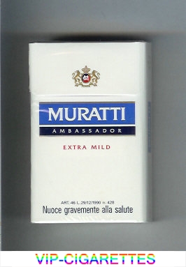 Muratti Ambassador Extra Mild cigarettes hard box