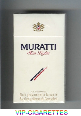 Muratti Slim Lights 100s cigarettes hard box