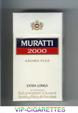 Muratti 2000 Aroma Plus 100s cigarettes hard box
