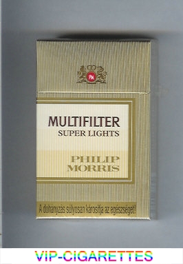 Multifilter Philip Morris Super Lights cigarettes hard box