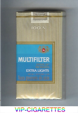 Multifilter Philip Morris Extra Lights 100s cigarettes soft box