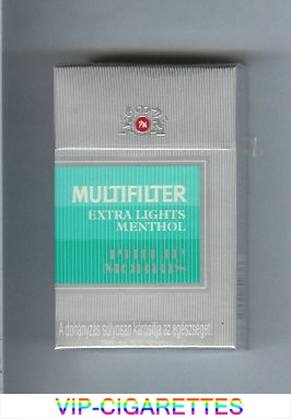 Multifilter Philip Morris Extra Lights Menthol cigarettes hard box
